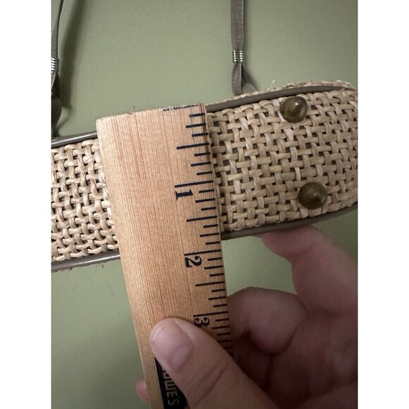 Vintage John Romain Handbag Purse‎ Woven Straw Wicker and Leather 1970's - Picture 14 of 15